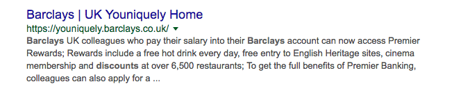 Barclays meta description example